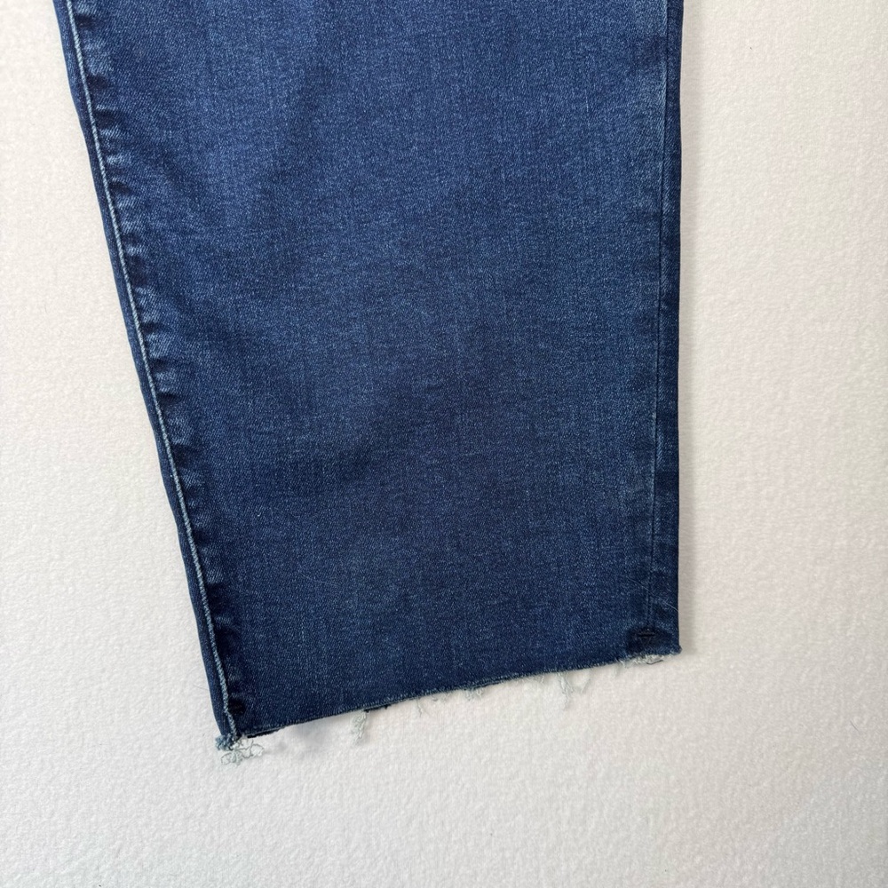 NWT Womens Good American Good Classic High Rise Slim Straight Indigo Size 20-26D - Picture 7 of 8